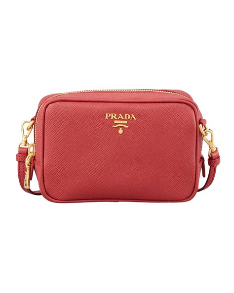 prada saffiano studded mini zip crossbody bag|Prada saffiano bag small size.